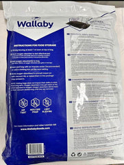 60x Wallaby 1-Gallon Gusset Mylar Bag Bundle - (7.5 Mil - 10" x 14") Stand-Up Zipper Pouches, 60x 40