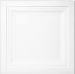 Art3d 12-Pack Square white Drop Ceiling Tile 2ft x 2ft, PVC Ceiling Panel 24 x 24in.
