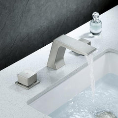 Bathroom Faucet 3 Hole with Double Handles