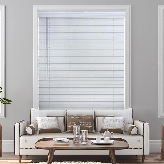 Blinds Blind Cordless Faux Wood Blinds