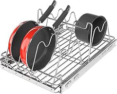 Bonadom 1 Tier Pull Out Pots and Pans Organizer Rack