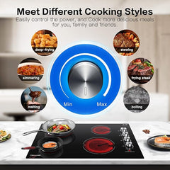 AMZCHEF Electric Cooktop 30" Built-in Electric Burner with 4 Burners