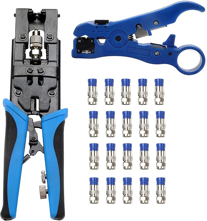 Cable Crimping Kit Adjustable Tool Set