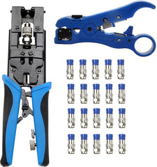 Cable Crimping Kit Adjustable Tool Set