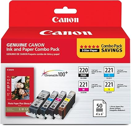 Canon Ink with 50 Sheets Pack