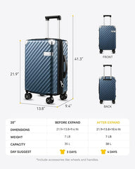 Carry On Luggage - Suitcase for Traveling