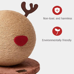 Cat Tree Reindeer Cat Tree, Unique Multifunction Cat Furniture for Kitten or Adult Cat, Jute Scratching Posts Protect Pet Paws Indoor