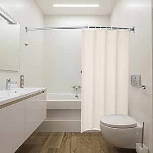 Curved Shower Curtain Rod 42-74 Inch Adjustable