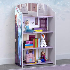 Delta Children Wooden Playhouse 4-Shelf Bookcase for Kids