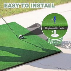 Dual-Turf Golf Mat Thickened 5x4ft Golf Mats