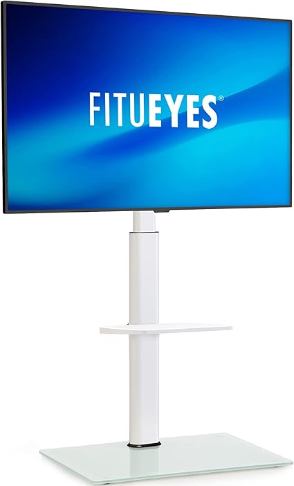 FITUEYES White TV Stand Mount for 32-60 inch TV Screen