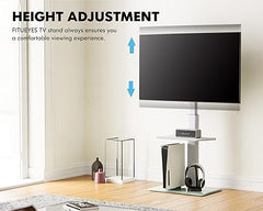 FITUEYES White TV Stand Mount for 32-60 inch TV Screen
