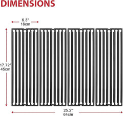 GLOWYE Cast Iron Cooking Grate for Broil King - Burner Gas - 4 Pack