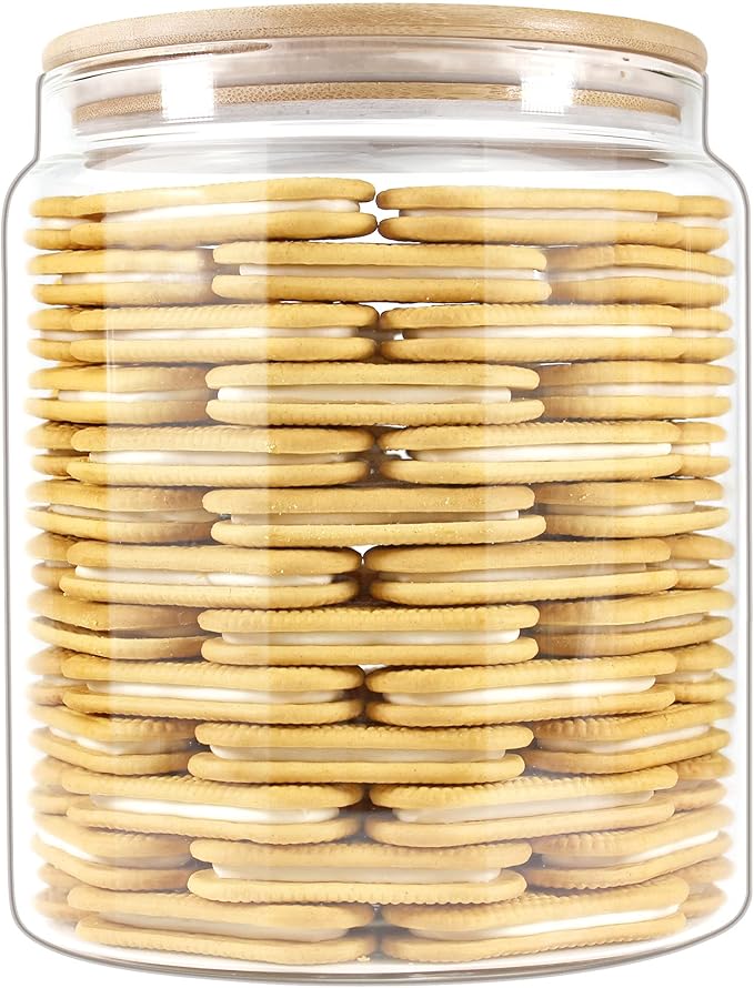 Glass Jars with Bamboo Lids