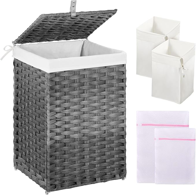 Greenstell Laundry Hamper with Lid 60L