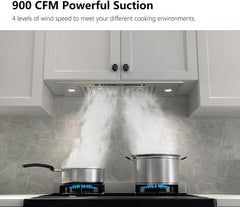 IKTCH 30 inch Built-in/Insert Range Hood 900 CFM