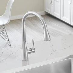 Blanco Artura 442208 Atura 1.5 GPM Kitchen Faucet with Pulldown Spray in Stainless Steel, 16.375" H