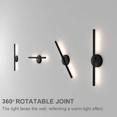 LED Wall Sconce Rotatable 360°