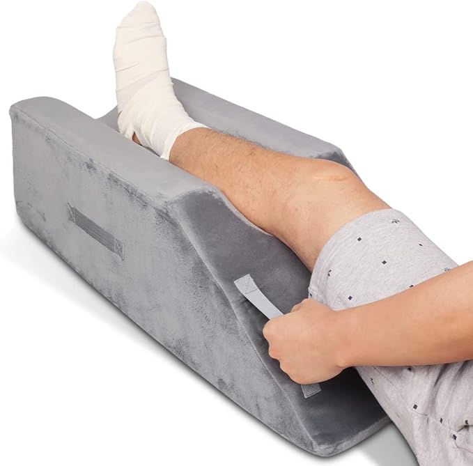 Leg Elevation Wedge Support Pillow with Handles After Surgery