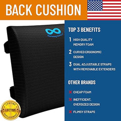 Lumbar Support Pillow - Memory Foam Back Support