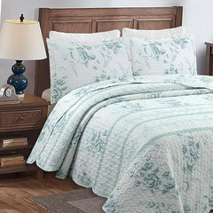 MarCielo 3-Piece Quilt Set Lightweight Bedspread Set- King Size