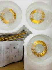 Modern Gold 3-Light Ceiling Light