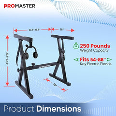 Piano Keyboard Stand - 20-34 Inches Adjustable