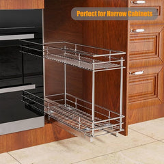 ROOMTEC Pull Out Cabinet Organizer for Narrow Cabinet (5" W X 21" D)