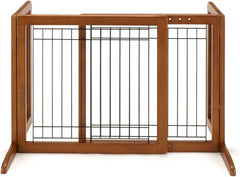 Richell Freestanding Pet Gate with Autumn Matte Finish, Small