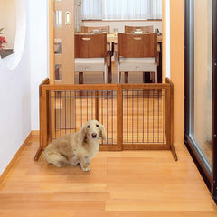 Richell Freestanding Pet Gate with Autumn Matte Finish, Small