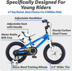 Royalbaby Kids' Bike for Boys and Girl -12Inch- Blue