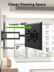 USX MOUNT Long Arm TV Wall Mount for Most 42-90 Inch TV up to 150 Lbs