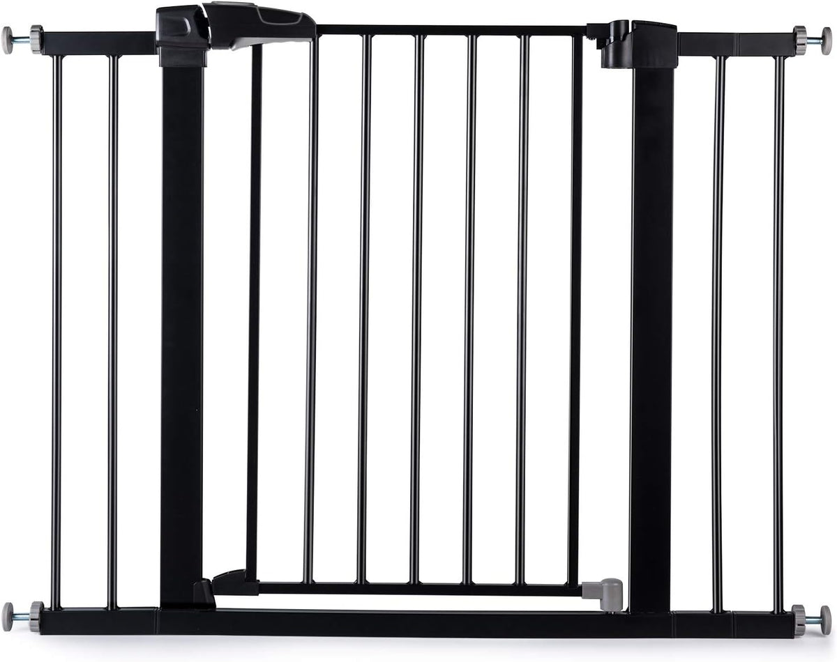 BABELIO 26-40 Inch Easy Install Extra Wide Pressure Mounted Metal Baby Gate black