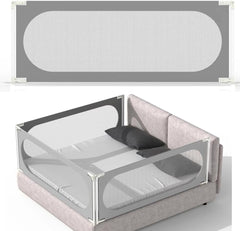 Baby Bed Rail with Safety Y-Strap Extra Long Twin Full Queen King Size Infants Toddlers Guardrail wi