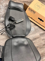 Back Massager, RENPHO S-Shaped Shiatsu Massage Seat Cushion with Vibration, Heat, Deep Kneading Roll