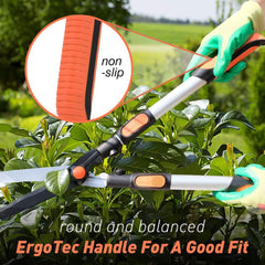 Colwelt Extendable Hedge Shears, Lightweight Telescopic Manual Hedge Clippers with Extendable