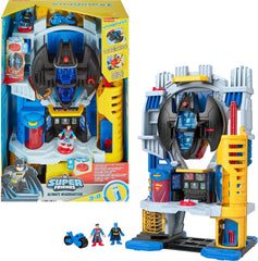 Fisher-Price Imaginext DC Super Friends Batman Toy, Ultimate Headquarters Playset 2-Ft Tall, Lights