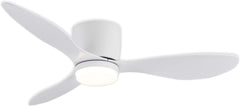 GESUM Ceiling Fan with Light, 42" Flush Mount Ceiling Fan Light