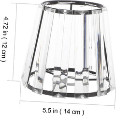 2pcs Transparent Glass Lampshade Lamp Shade Table