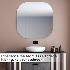 Frameless Bathroom Mirror, 24 x 24 Inch