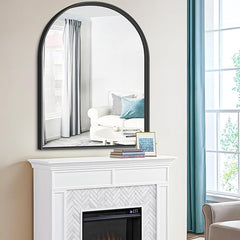 Arched Mirror, 30x40 Inch Black