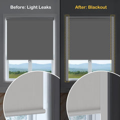 SEEYE Blackout Light Blockers for Window Blinds and Shades