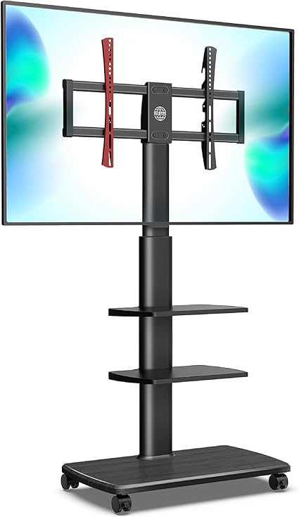 FITUEYES Mobile TV Stand- 32-70 Inch- Black